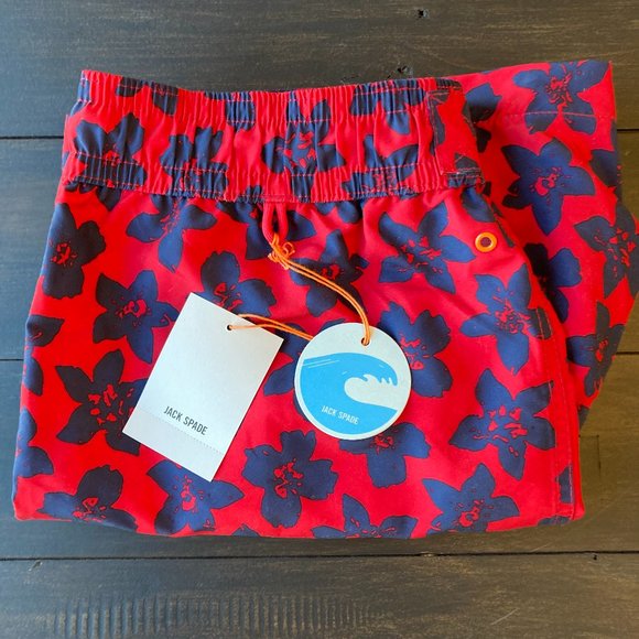 Mens JACK SPADE Floral Grannis Swim Short (NWT) - Picture 2 of 2